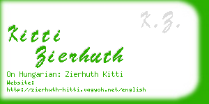 kitti zierhuth business card